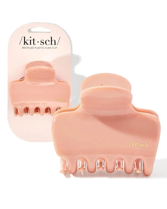 Kitsch Recycled Plastic Puffy Medium Claw Clips Hair Clips for Women Girls Hair Claw Clips for Thick Hair Hair Accessories for Women 1pc (Rosewood)